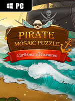 Pirate Mosaic Puzzle. Caribbean Treasures