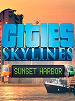 Sunset harbor cities skylines Sunset harbor cities skylines