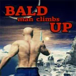 Bald Man Climbs Up