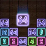 Drop Number : Neon 2048