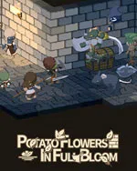 Potato Flowers in Full Bloom