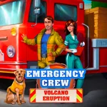 Emergency Crew Volcano Eruption