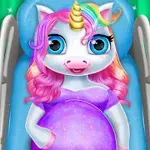 Pregnant Unicorn Mom And Baby Daycare