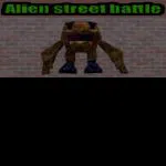 Alien street battle