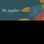 36 apples