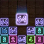 Drop Number : Neon 2048