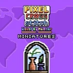 Pixel Cross Stitch Color by Number: Miniatures