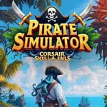 Pirate Simulator: Corsair Skull & Sails