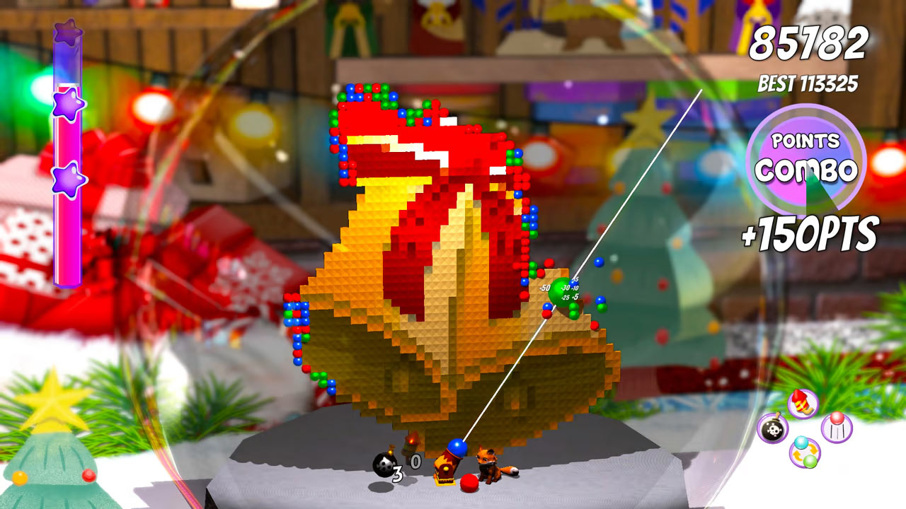 Merry Christmas Snowball Bubble