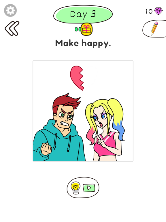 Draw Happy Queen : Puzzle Game