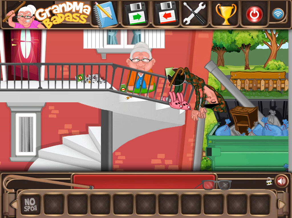 GrandMa Badass - a crazy point and click adventure
