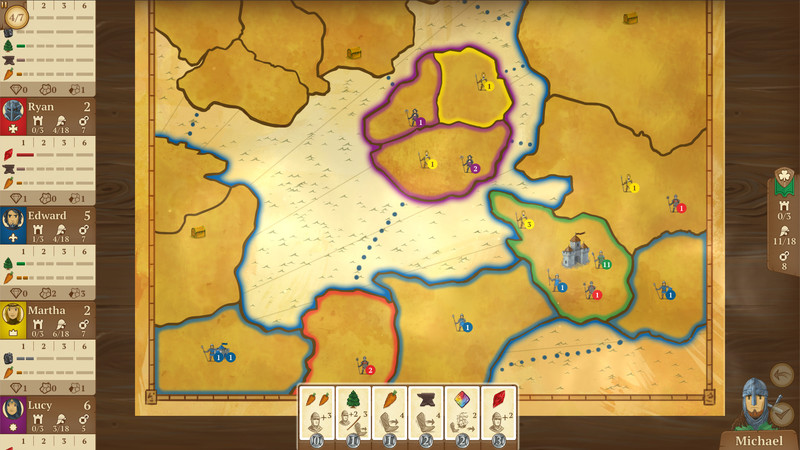 Eight-Minute Empire: Southern Plains Map