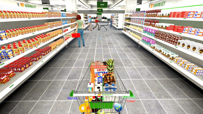 Supermarket VR and mini-games