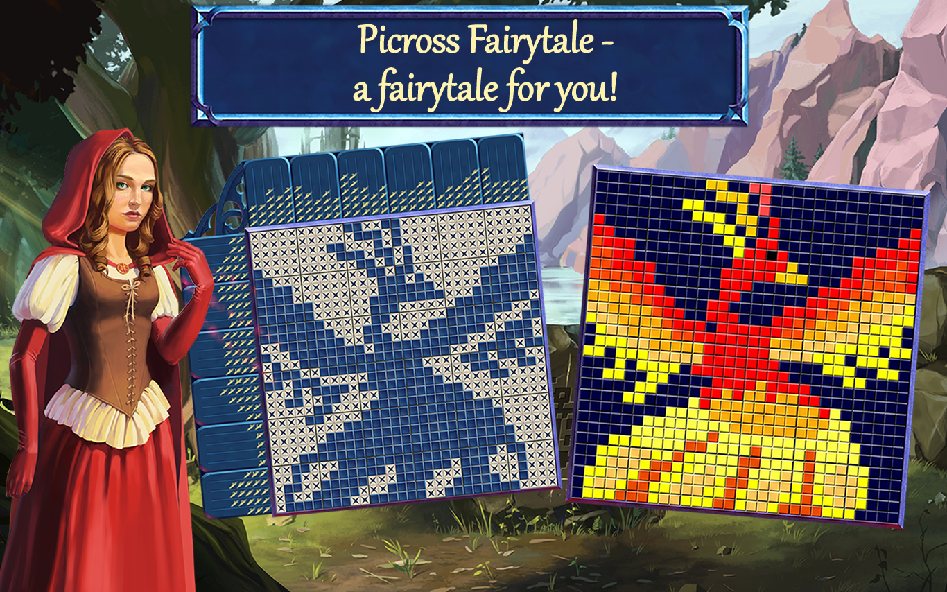 Picross Fairytale - nonogram: Red Riding Hood secret