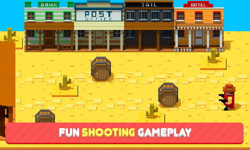 Angry Gun: fun shooting games for free in voxel