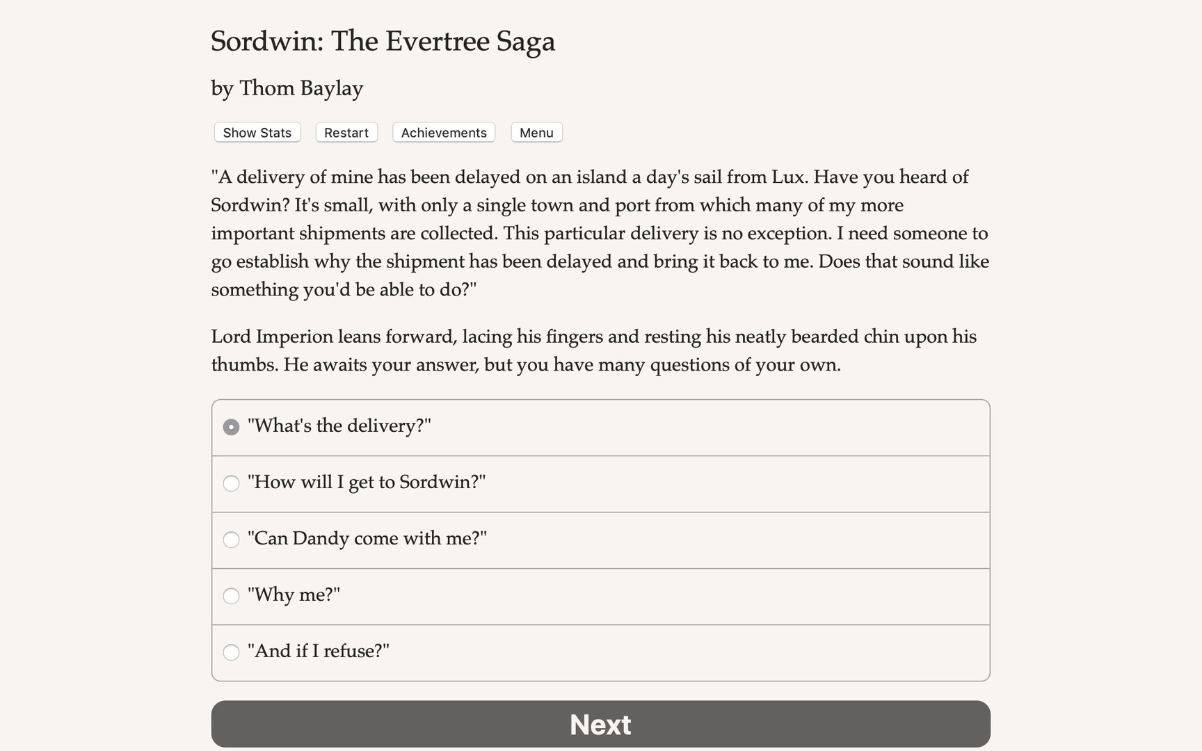 Sordwin: The Evertree Saga
