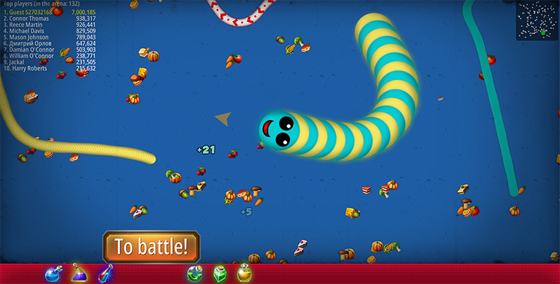 Worm Snake IO : Zone Puzzle 2020