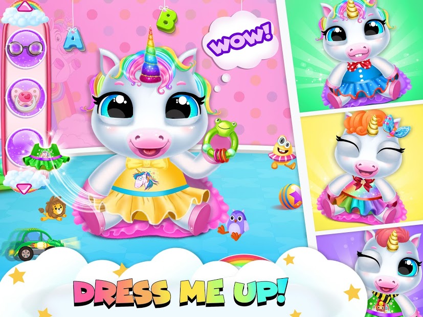 Pregnant Unicorn Mom And Baby Daycare