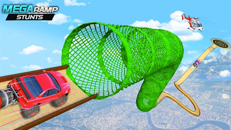 Mega Ramp Stunts - Impossible Car Racing & Stunts