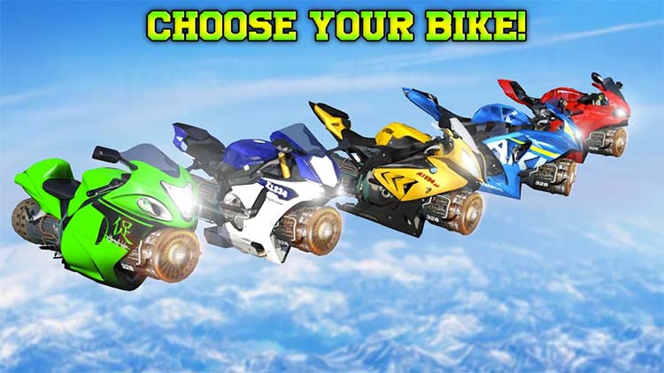 Jet Hover Bike Racing - Mega Ramp Racing Stunts