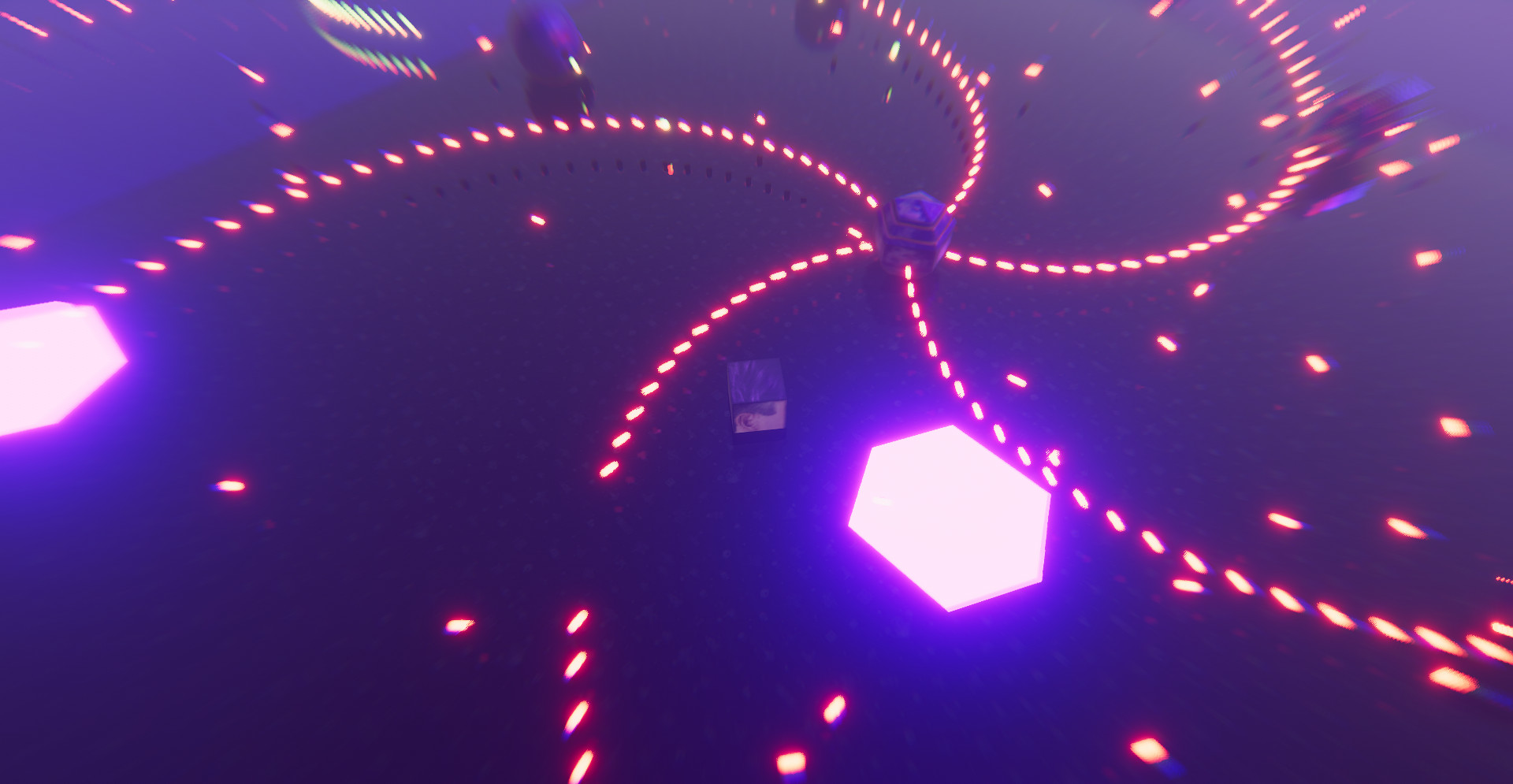 Cube Man and the battle against weird purple things