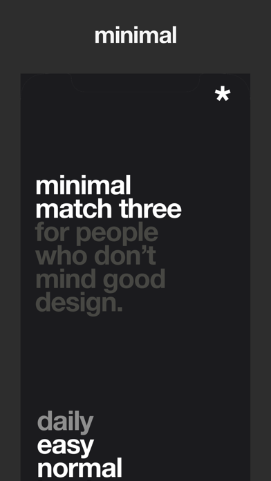 Minimal Match Three