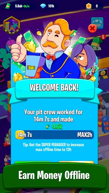 Garage Empire - Idle Building Tycoon & Racing Game