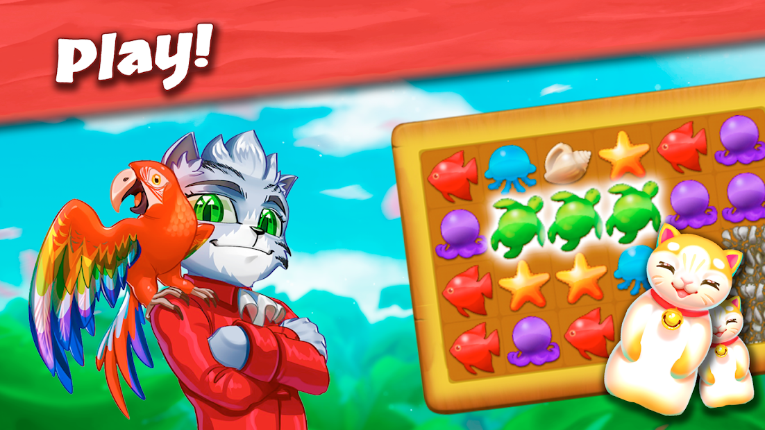 Cat Stories: Fluffy Travelers (Cute Match-3 Saga)