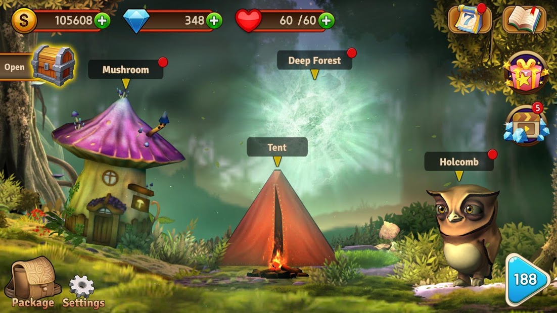 Match 3 Free Puzzle Matching Game - Mystery Forest