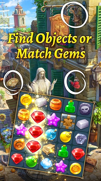 The Hidden Treasures: Find Hidden Objects・Match 3