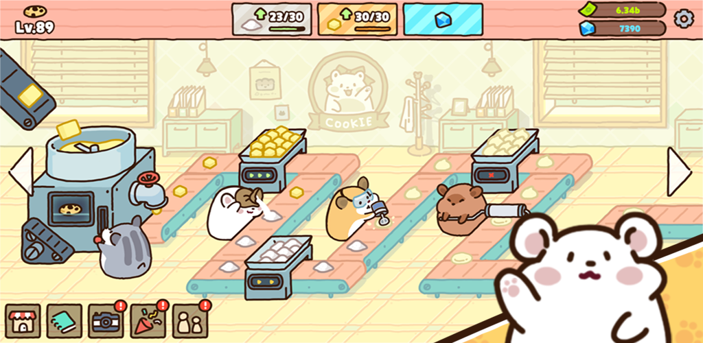 Hamster cookie factory - tycoon game