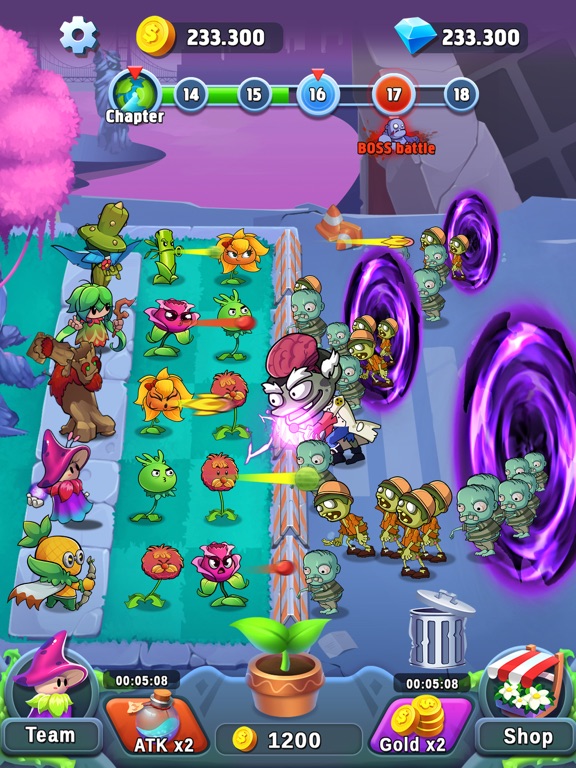 Plant Empires - Zombie War, Merge Defense Monster