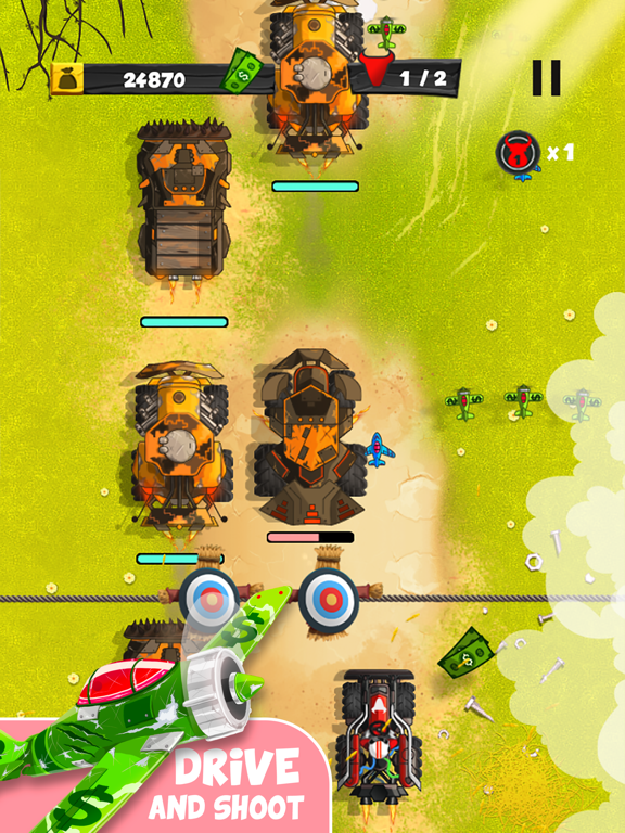 Tractor rush: Kid driving car