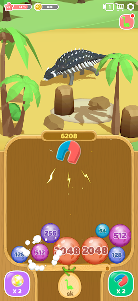 Dino 2048: Merge Jurassic World